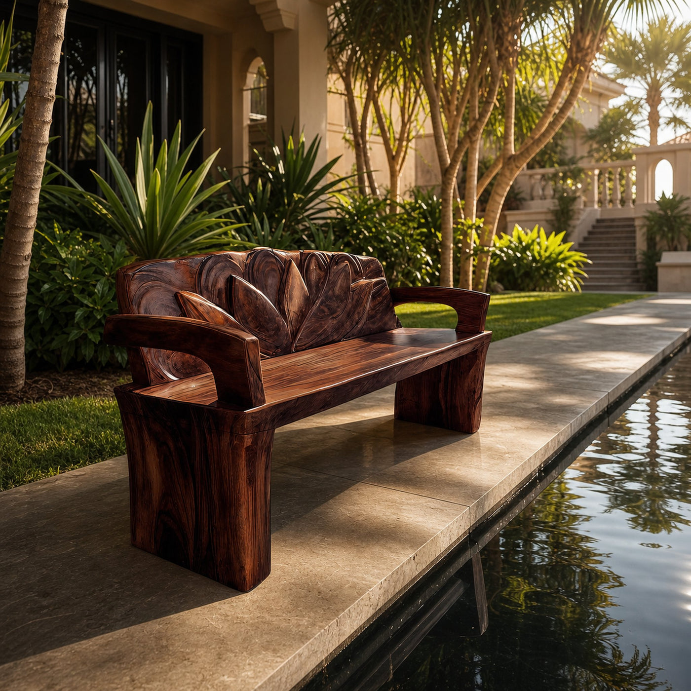 Live Edge Handmade Wood Bench For Entryway Seating Decor - product view 7