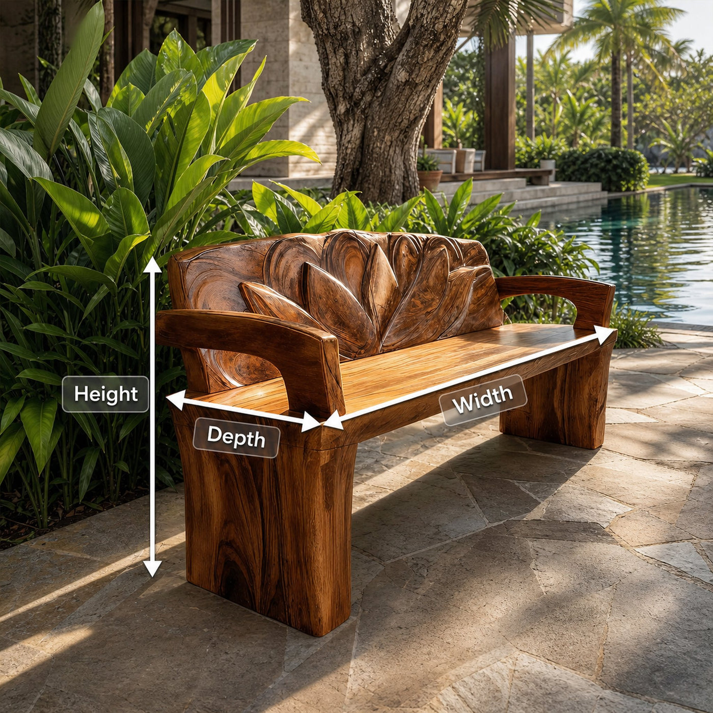 Live Edge Handmade Wood Bench For Entryway Seating Decor - product view 8