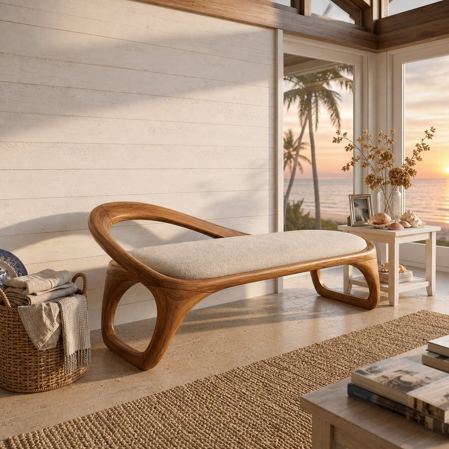 Luxury Sculptural Bench Penthouse Interior