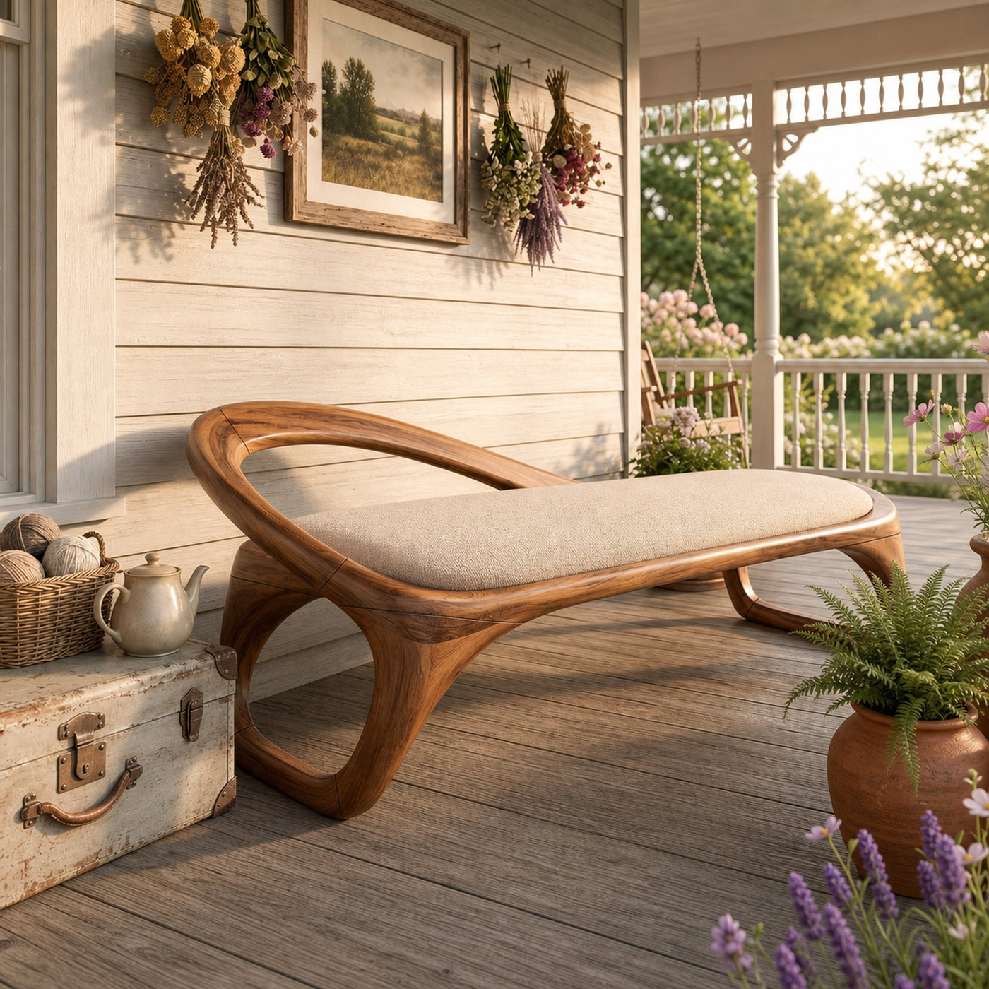 Luxury Sculptural Bench Penthouse Interior - product view 6