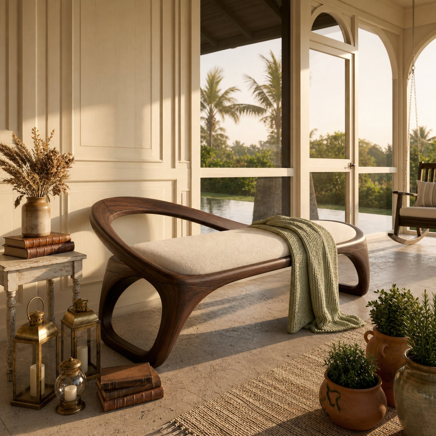 Luxury Sculptural Bench Penthouse Interior - product view 7