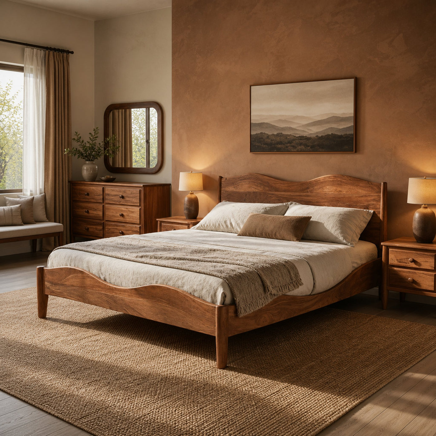 Luxury Set Headboard And Bed Frame For Bedroom - product view 6