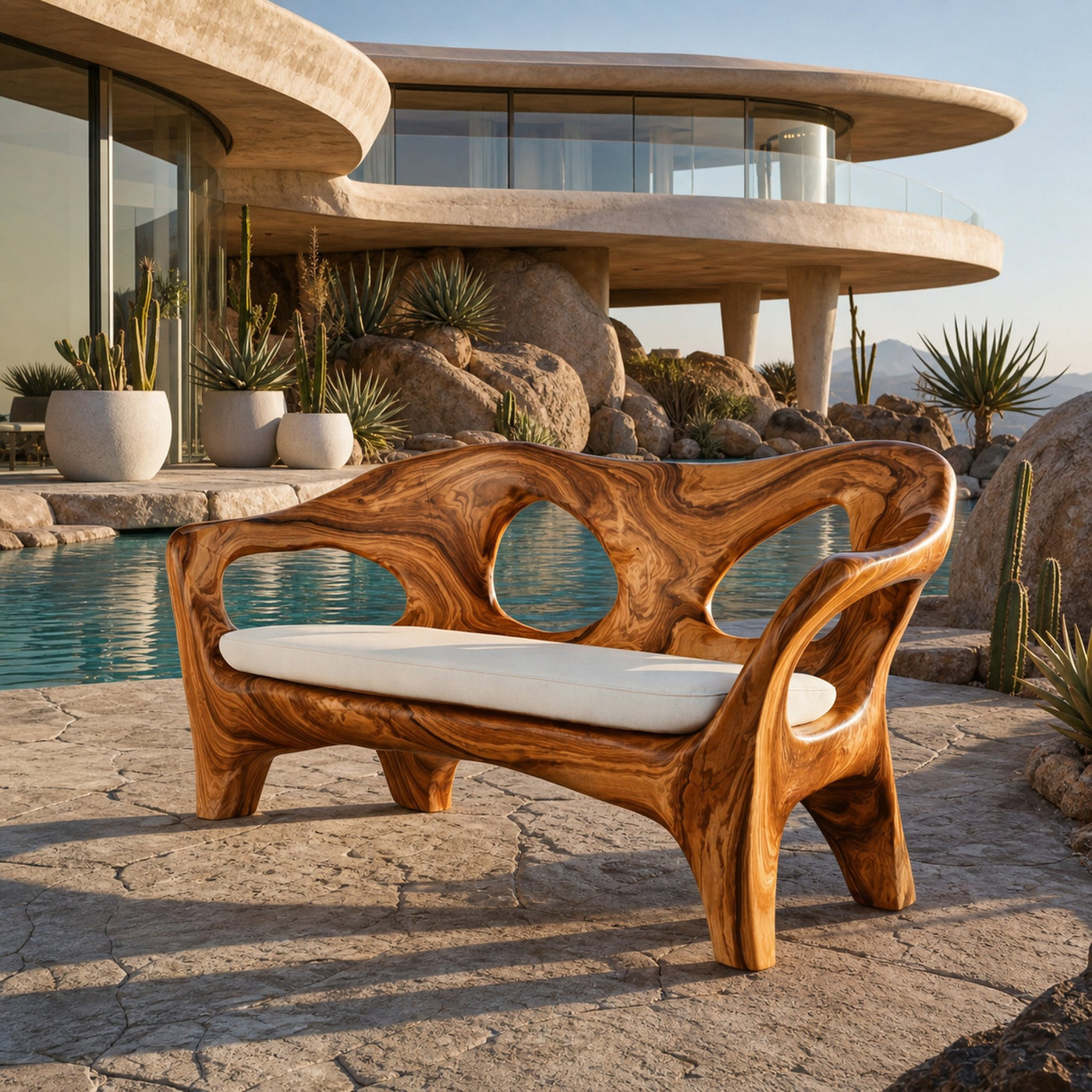 Luxury Sofa With Sculptural Form Bold Statement For Home