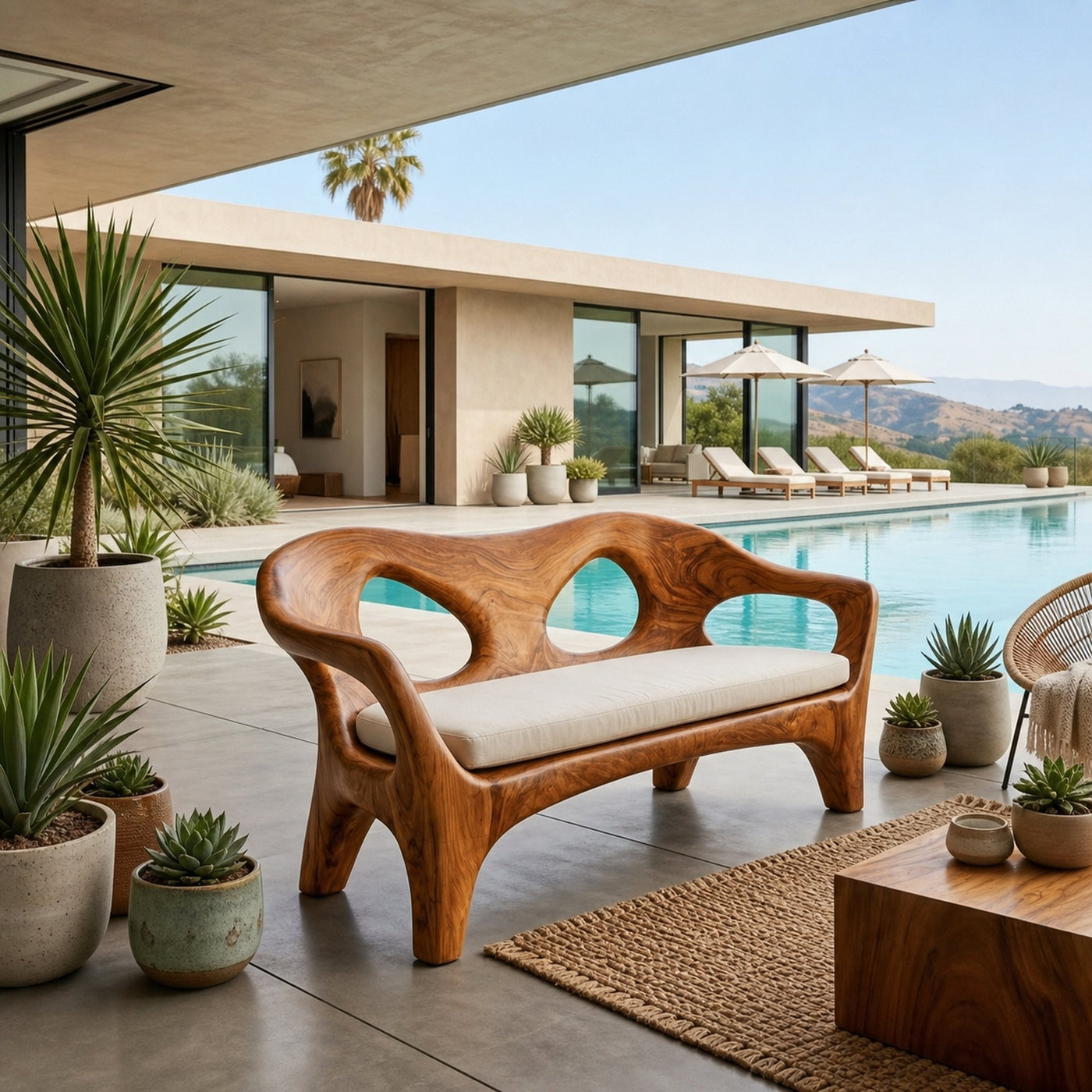 Luxury Sofa With Sculptural Form Bold Statement For Home - product view 6