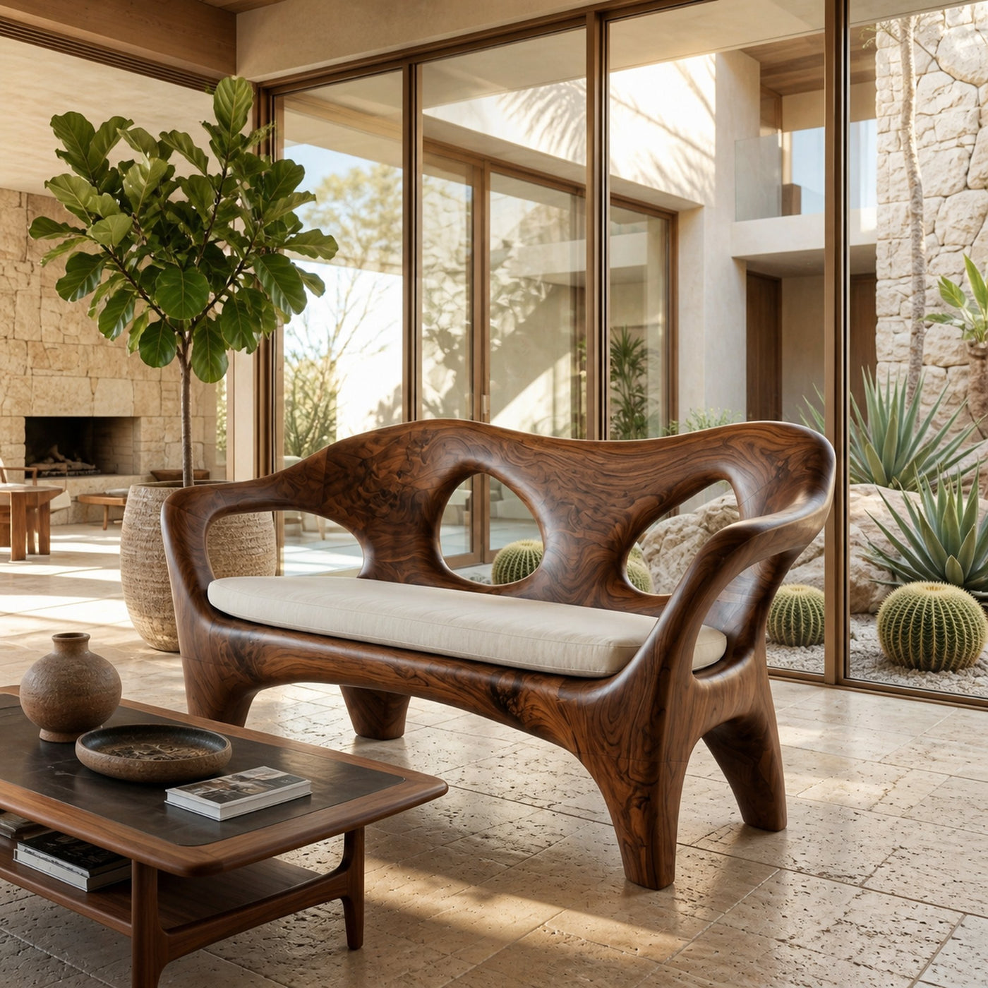Luxury Sofa With Sculptural Form Bold Statement For Home - product view 7