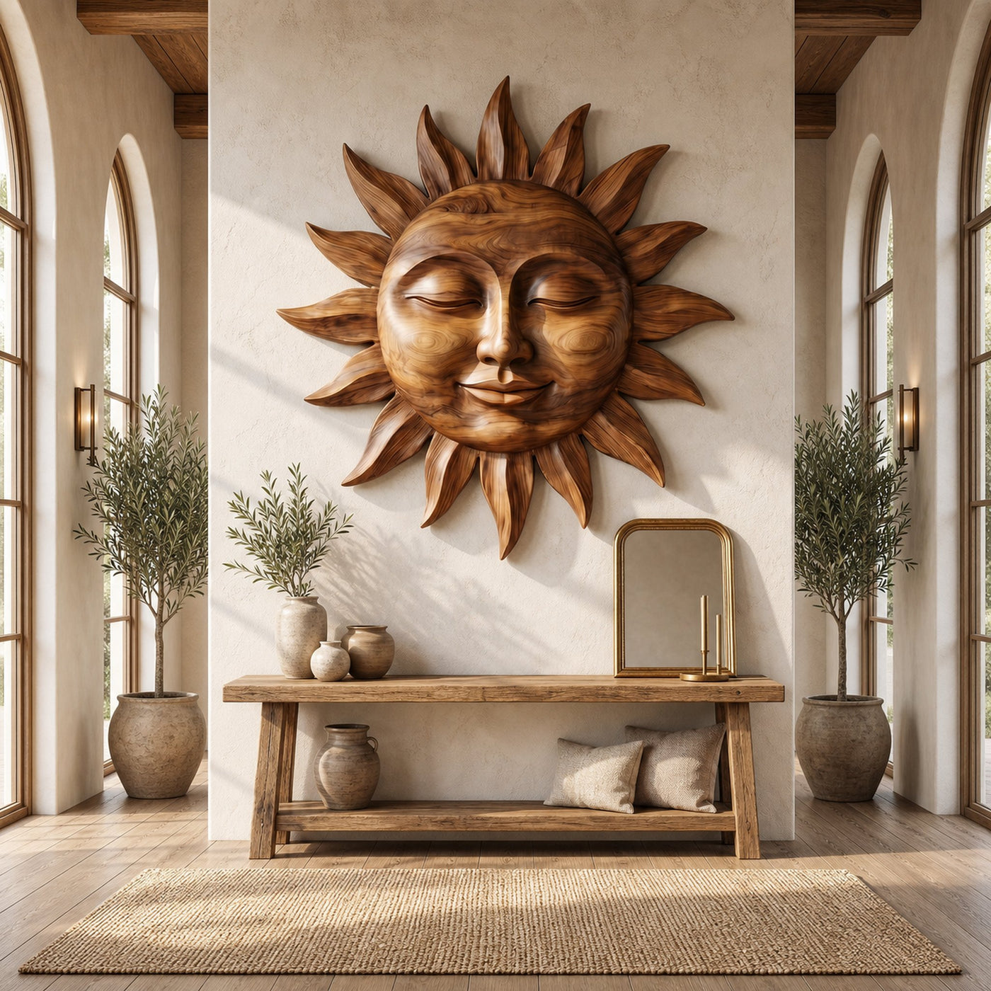Mediterranean Sun Wall Art For Living Room