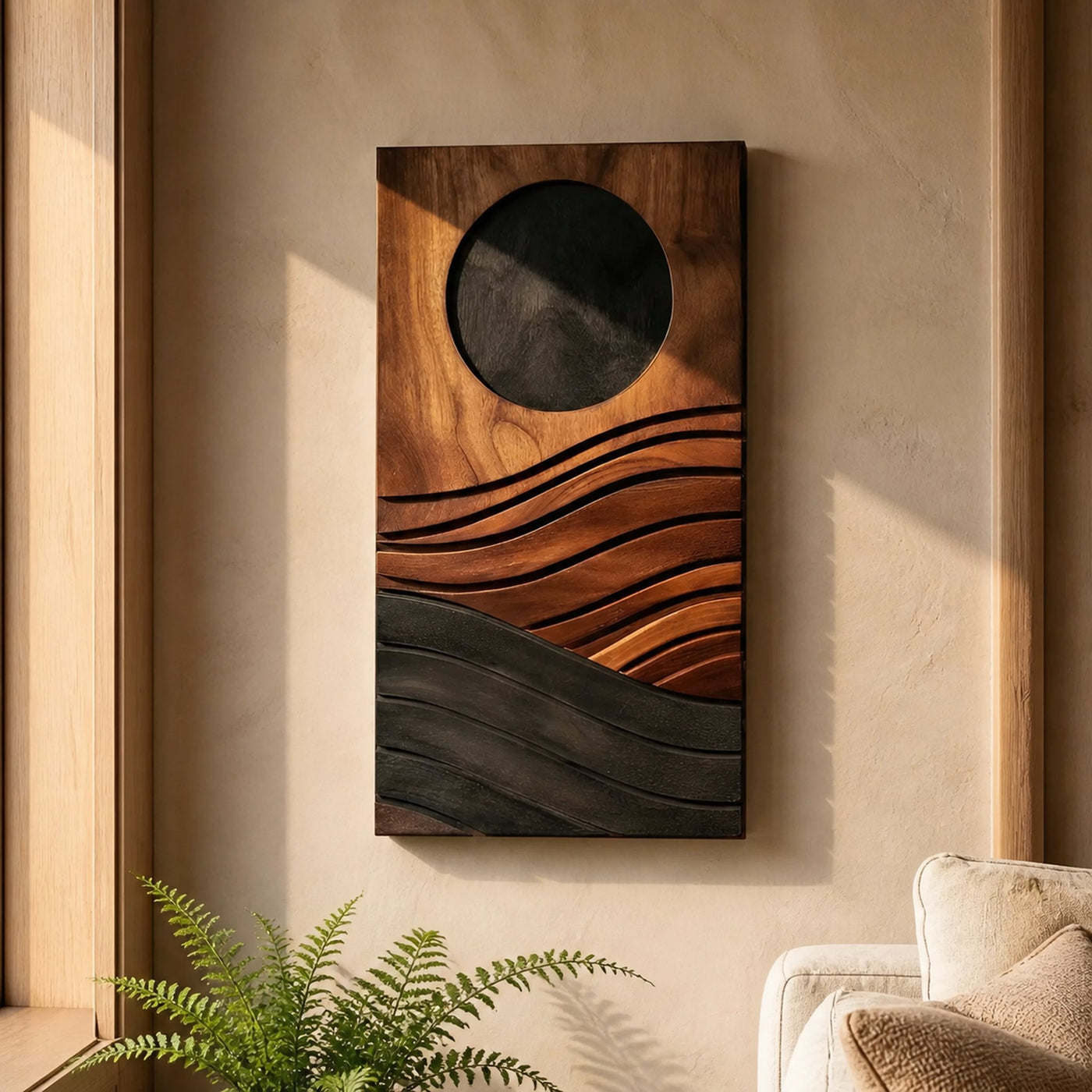 Mid Century Abstract Wall Decor For Living And Entry Accent