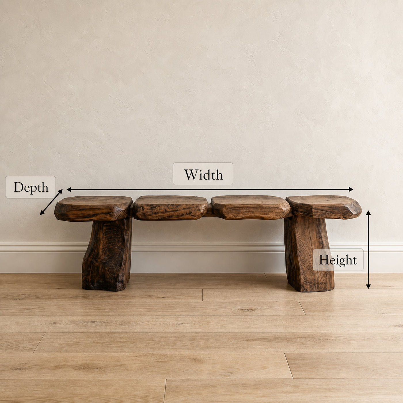 Mid Century Accent Bench For Bedroom Or Living Room - product view 6