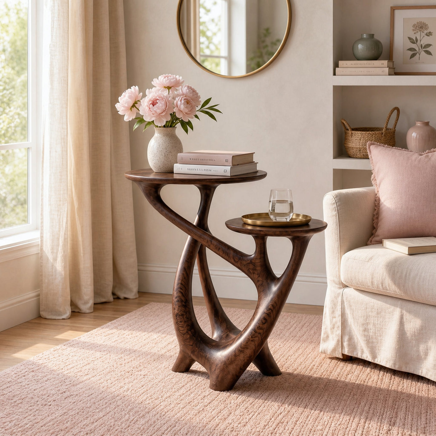 Mid Century Accent Side Table For Apartment - product view 6
