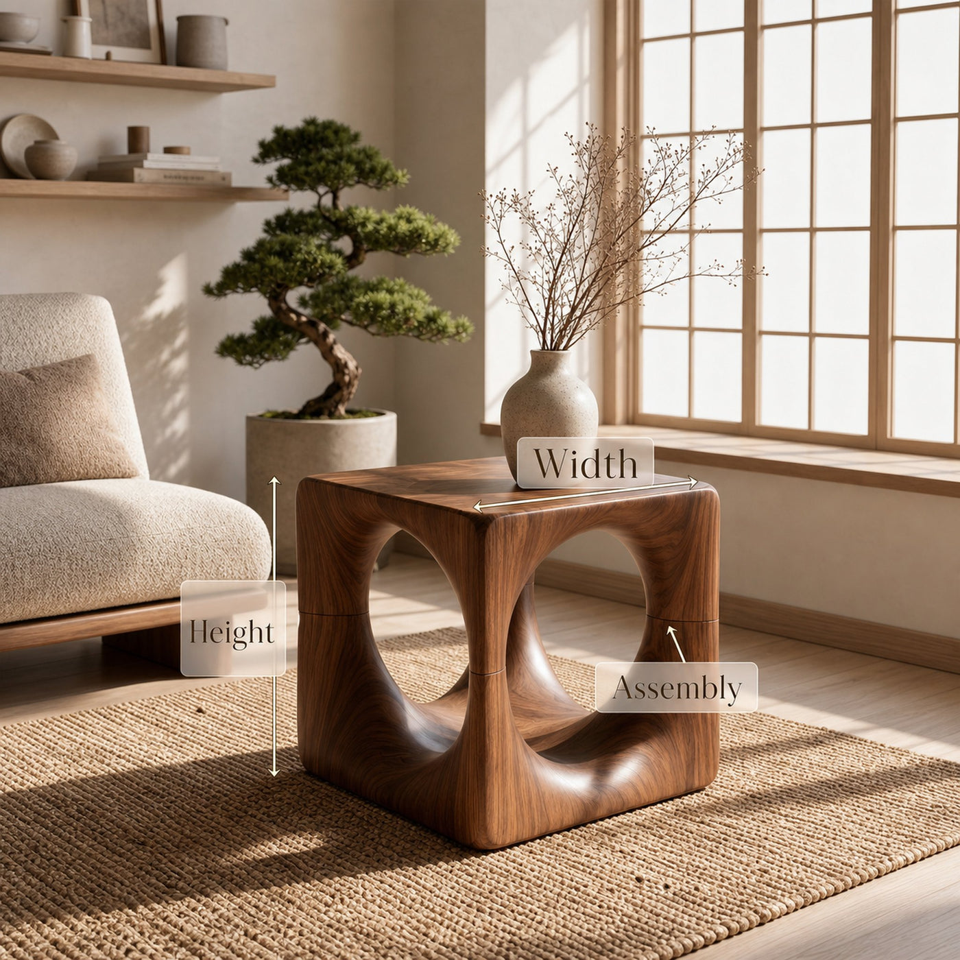 Mid Century Accent Side Table For Lounge - product view 8