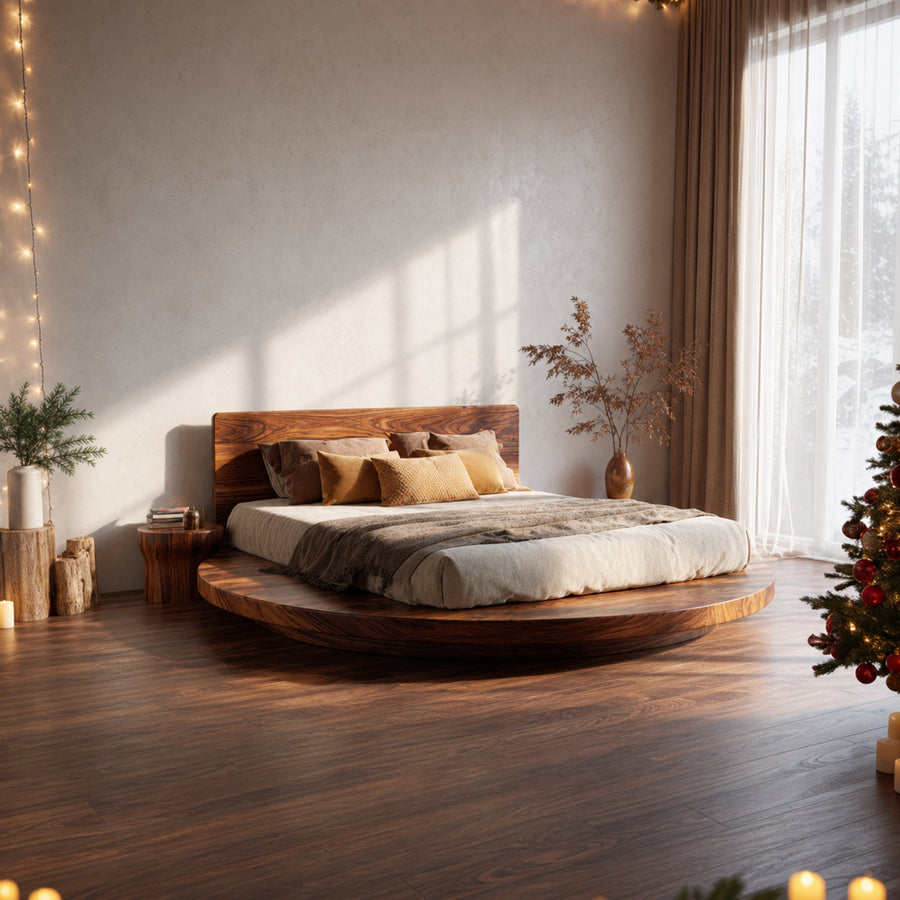 Mid Century Bedroom Minimal Platform Bed