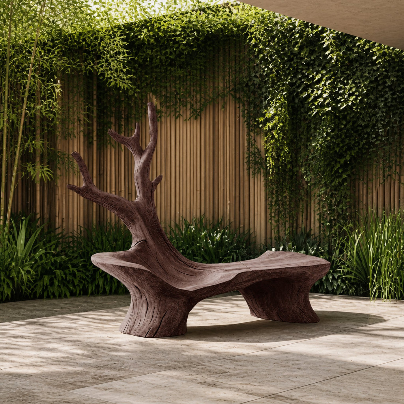 Mid Century Branch Bench Outdoor Seating For Timeless Patio Comfort - product view 7