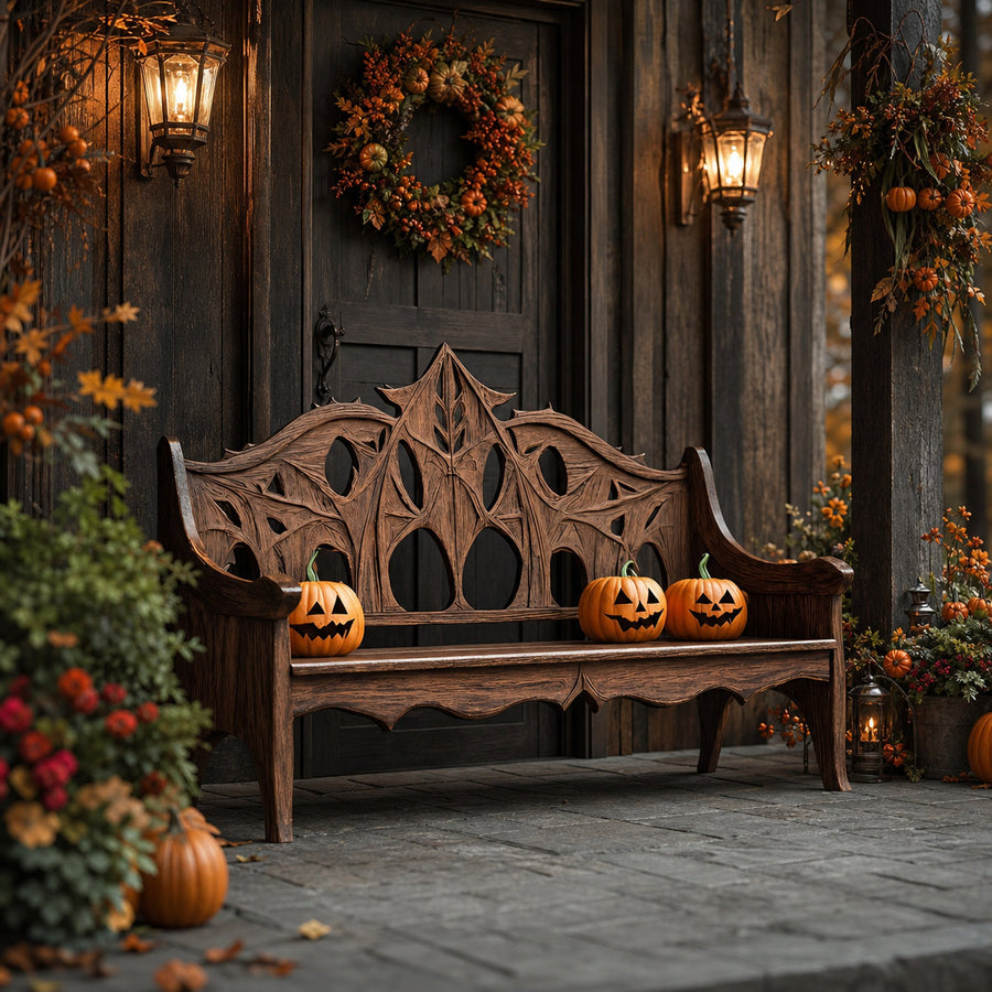 Mid Century Halloween Patio Chair For Spooky Outdoor Design