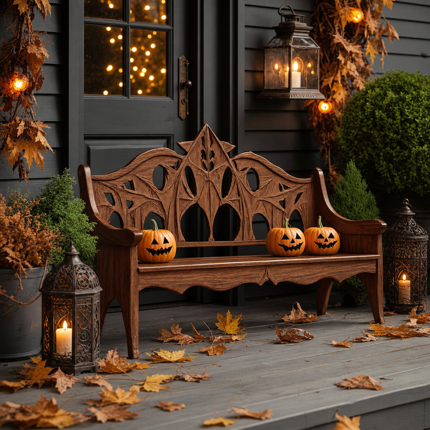 Mid Century Halloween Patio Chair For Spooky Outdoor Design - product view 6