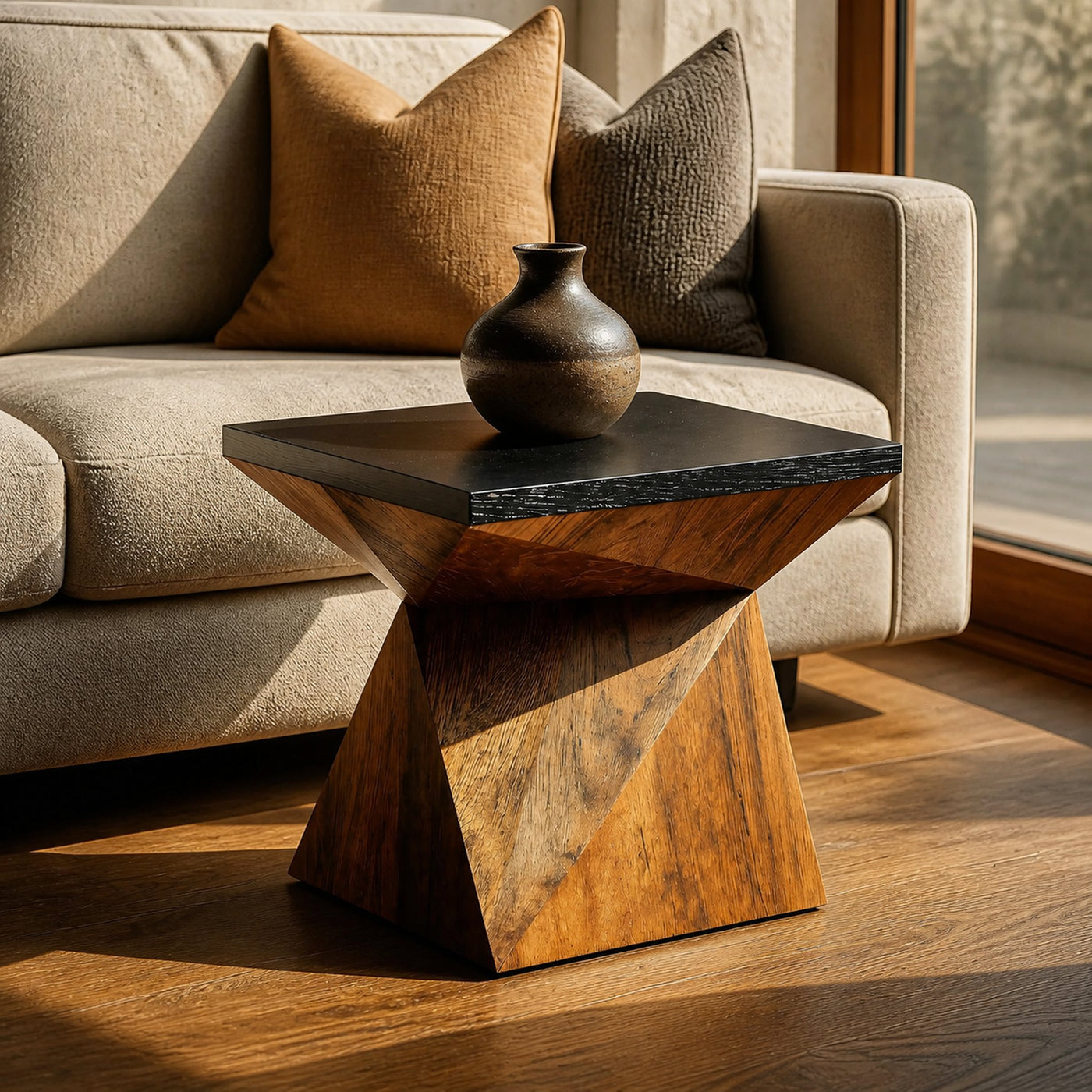 Mid Century Live Edge Side Table For Furniture Decor Ideas