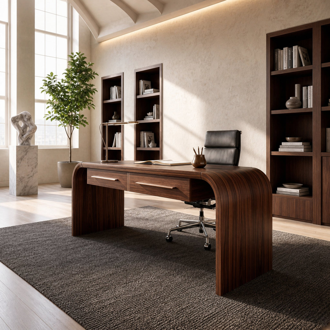 Mid Century Modern Desk For Home Office - product view 6
