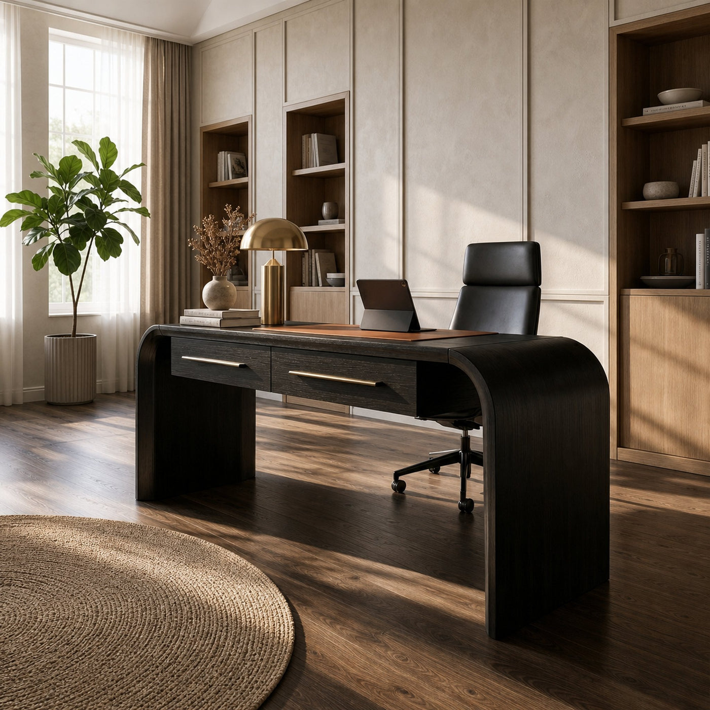Mid Century Modern Desk For Home Office - product view 7