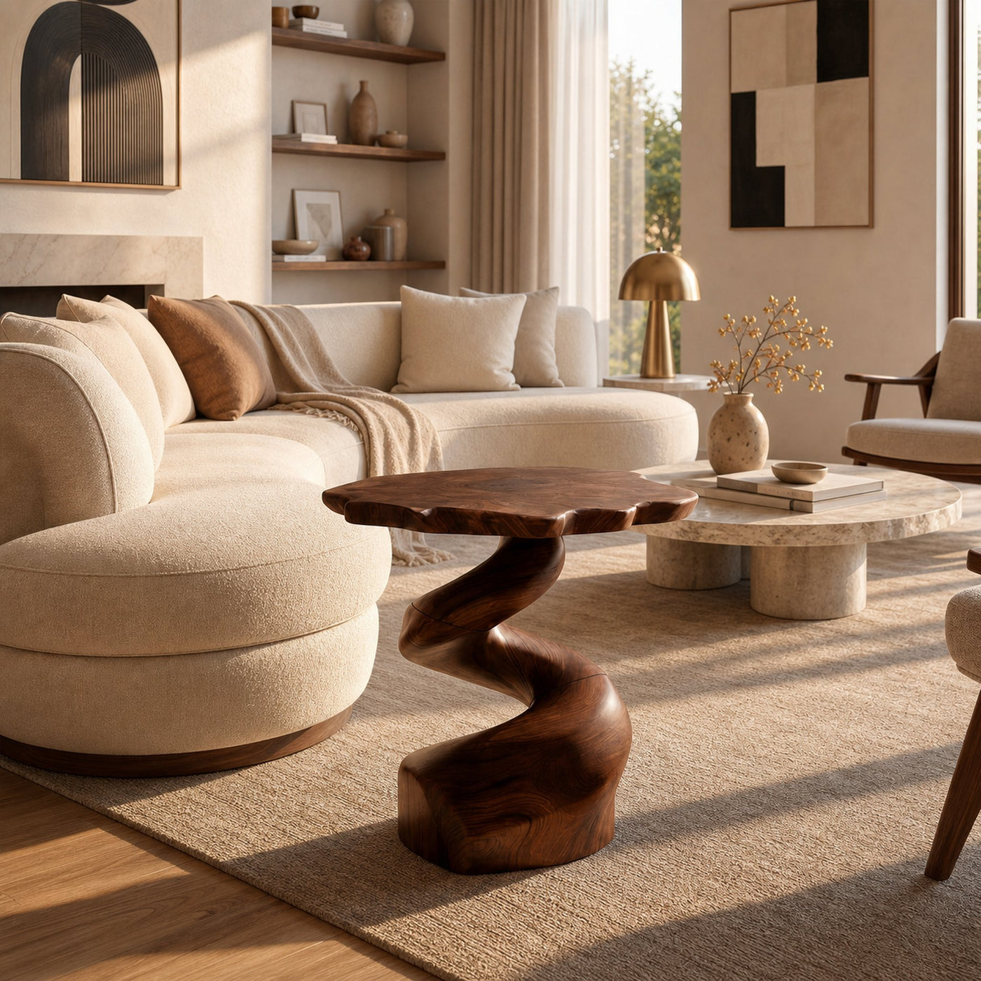 Mid Century Modern Side Table For Apartment - product view 6