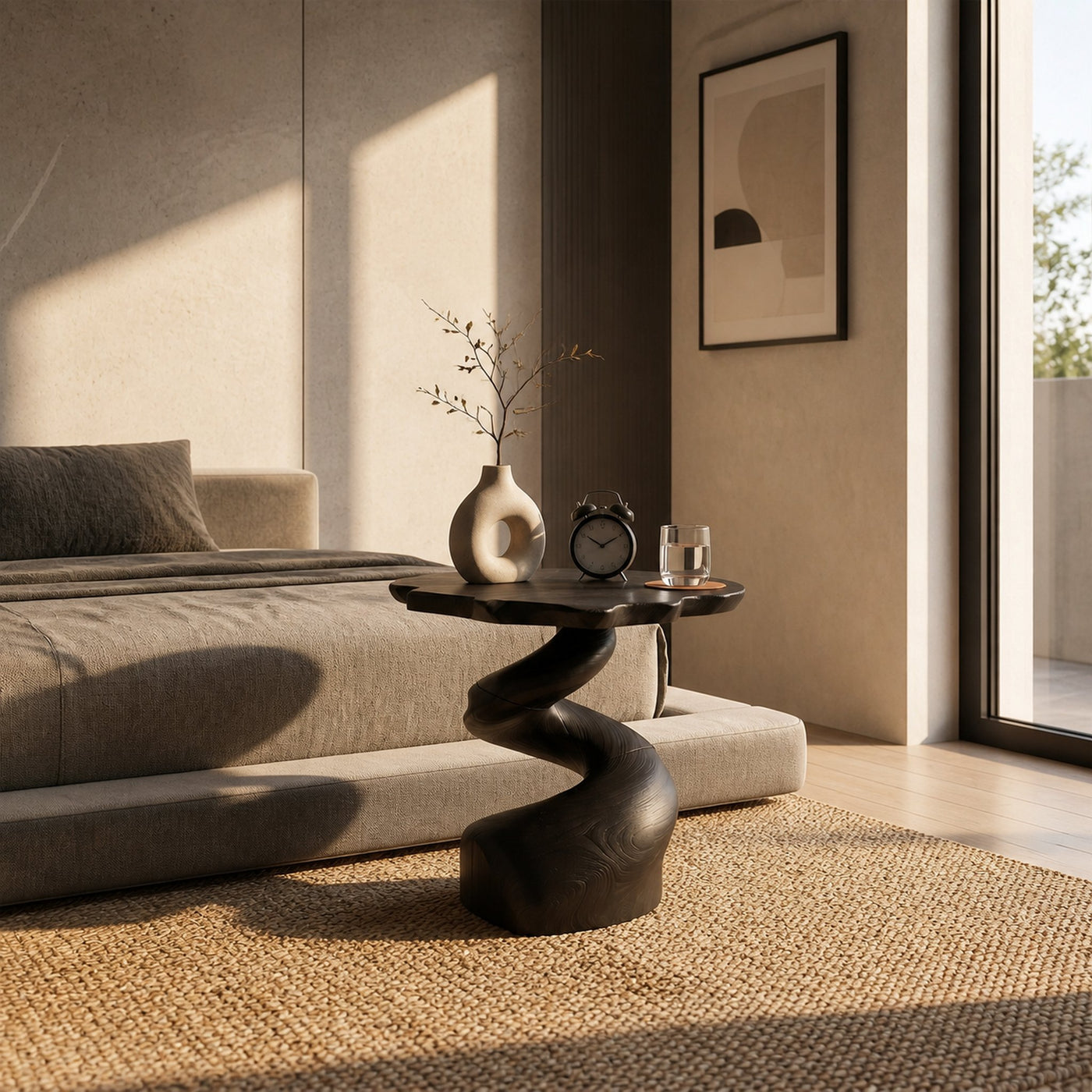 Mid Century Modern Side Table For Apartment - product view 7