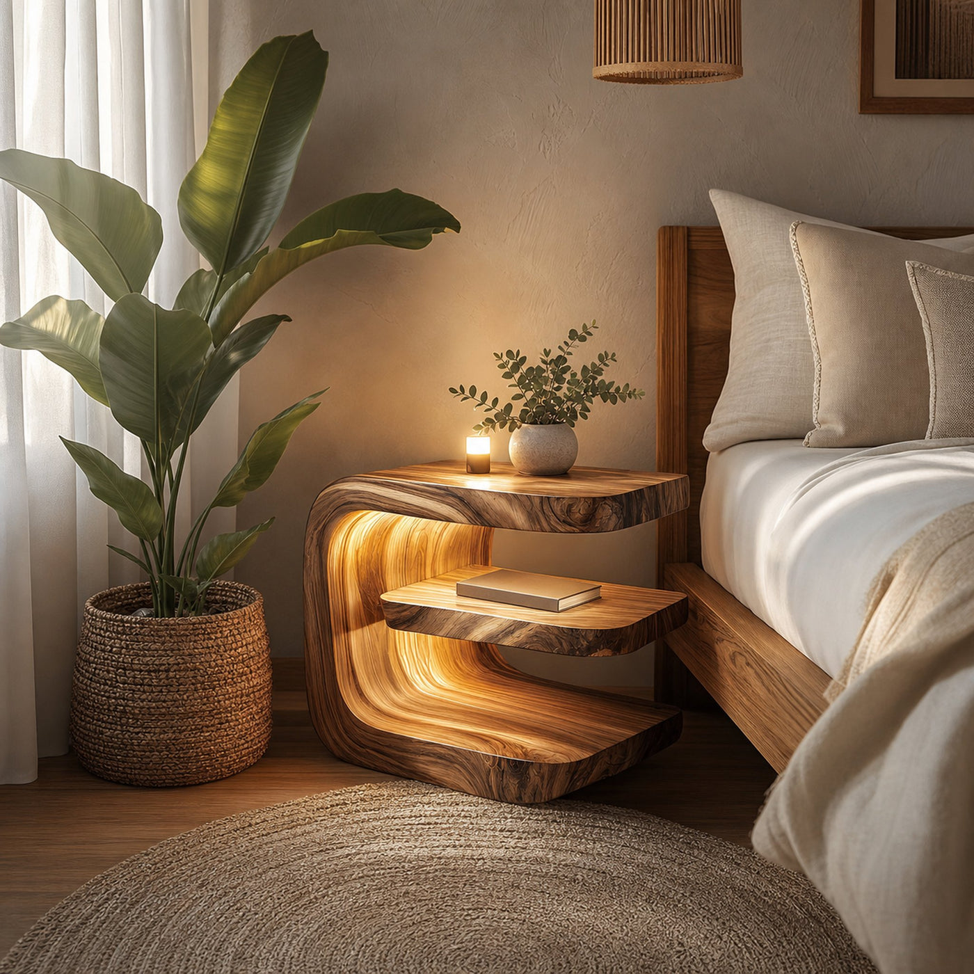 Mid Century Nightstand Bedroom