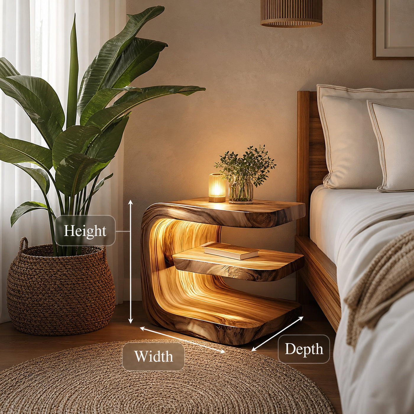 Mid Century Nightstand Bedroom - product view 8