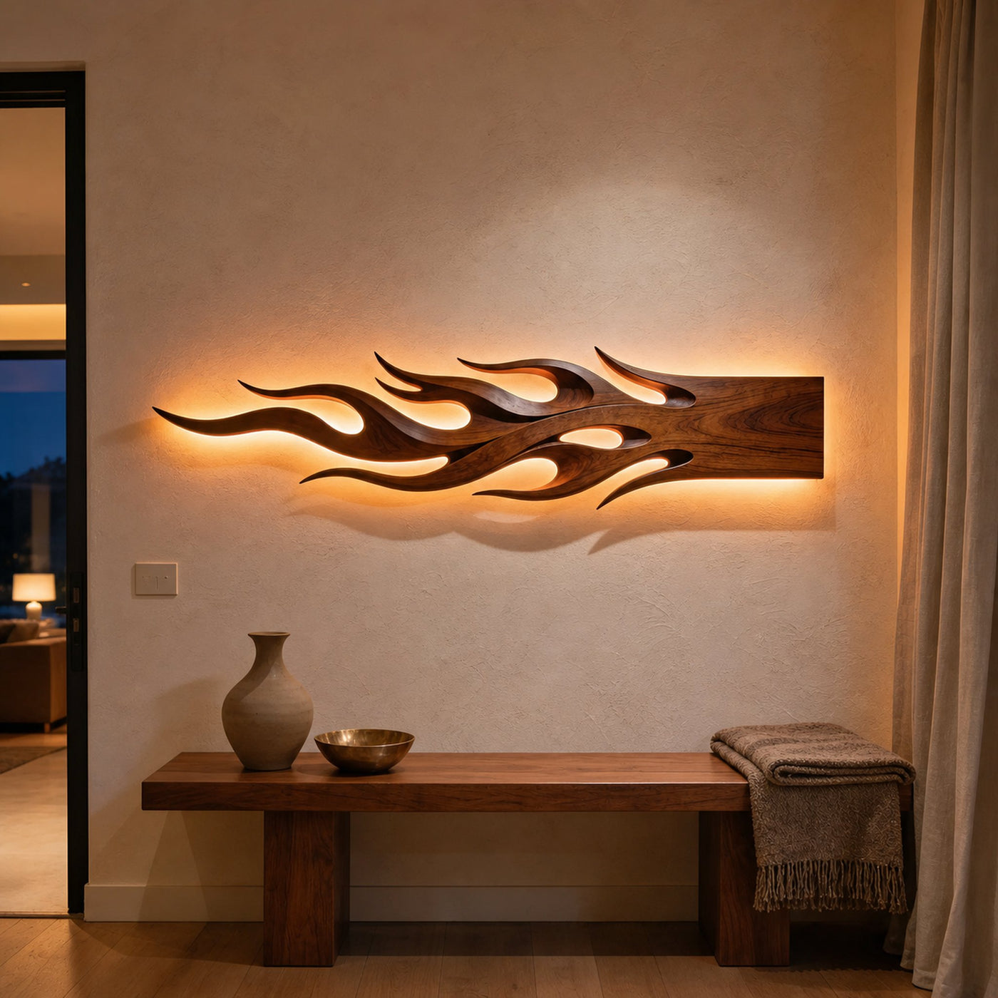 Mid Century Sculptural Wall Decor For Gallery Wall Space