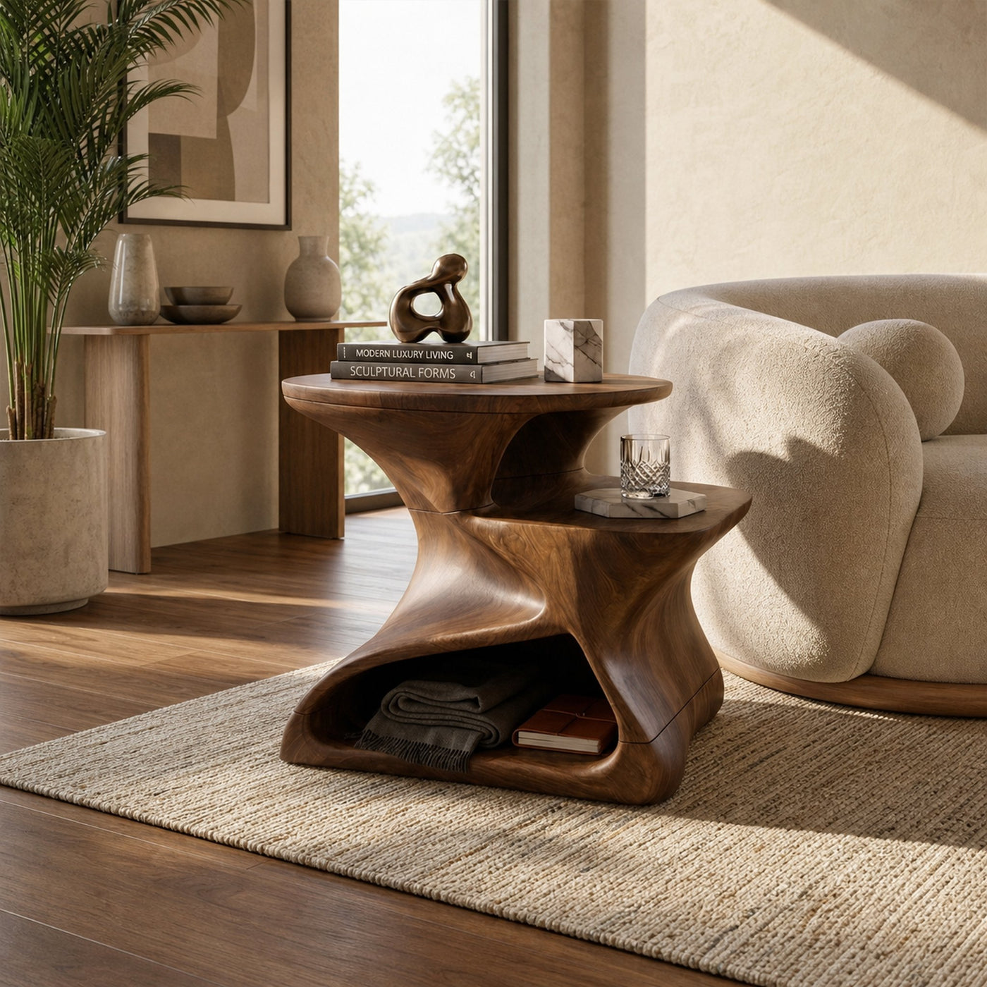 Mid Century Side Table For Lounge Bedroom