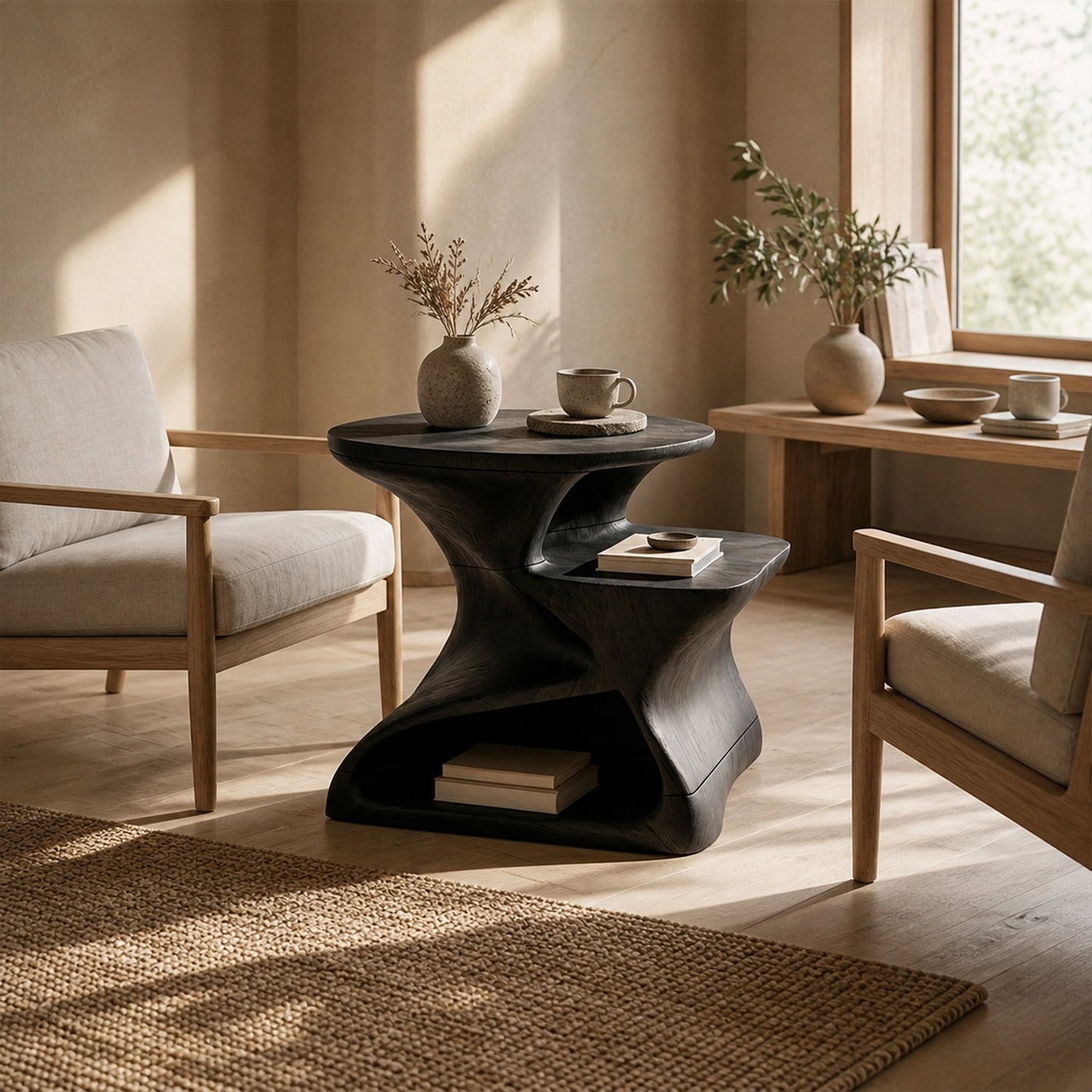 Mid Century Side Table For Lounge Bedroom - product view 7