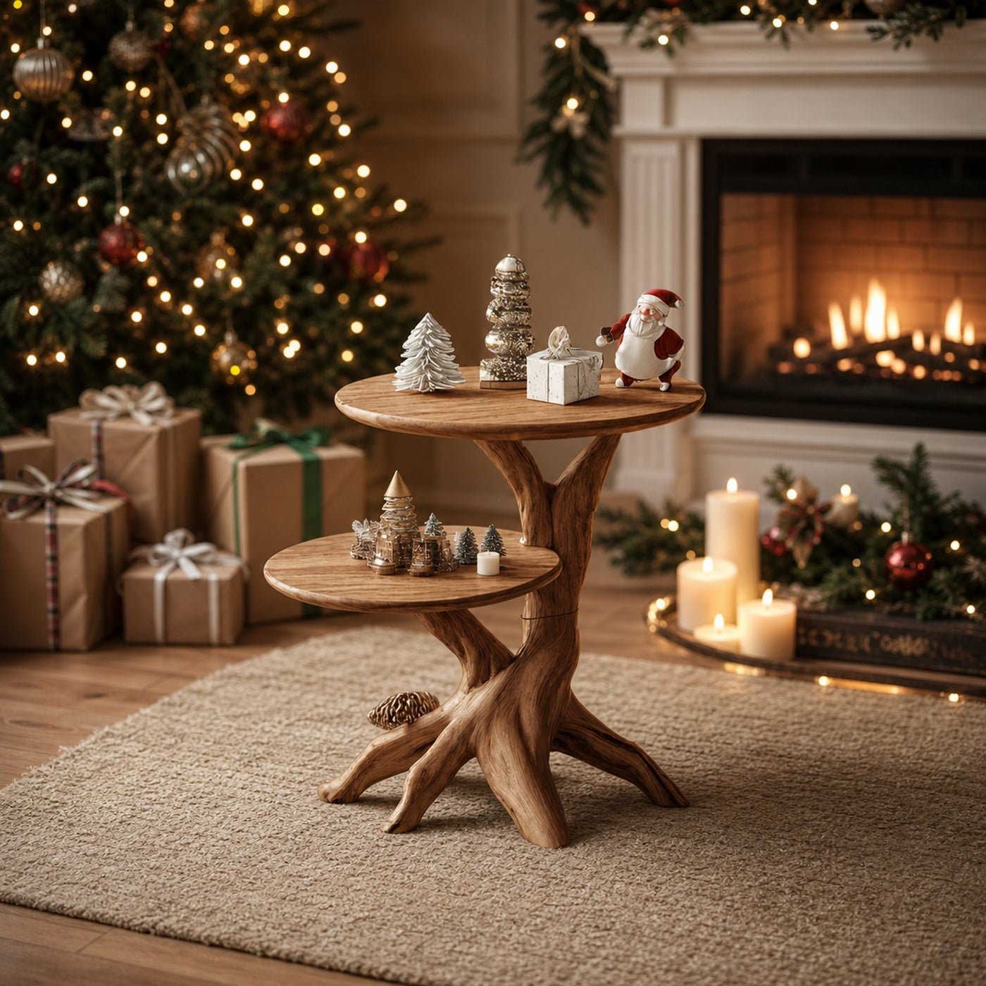 Mid Century Solid Wood End Table For Living Room Holiday Furniture - product view 6