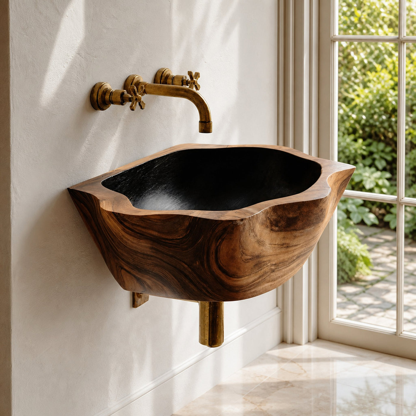 Mid Century Solid Wood Vanity Sink For Bathroom Storage Furniture Decor
