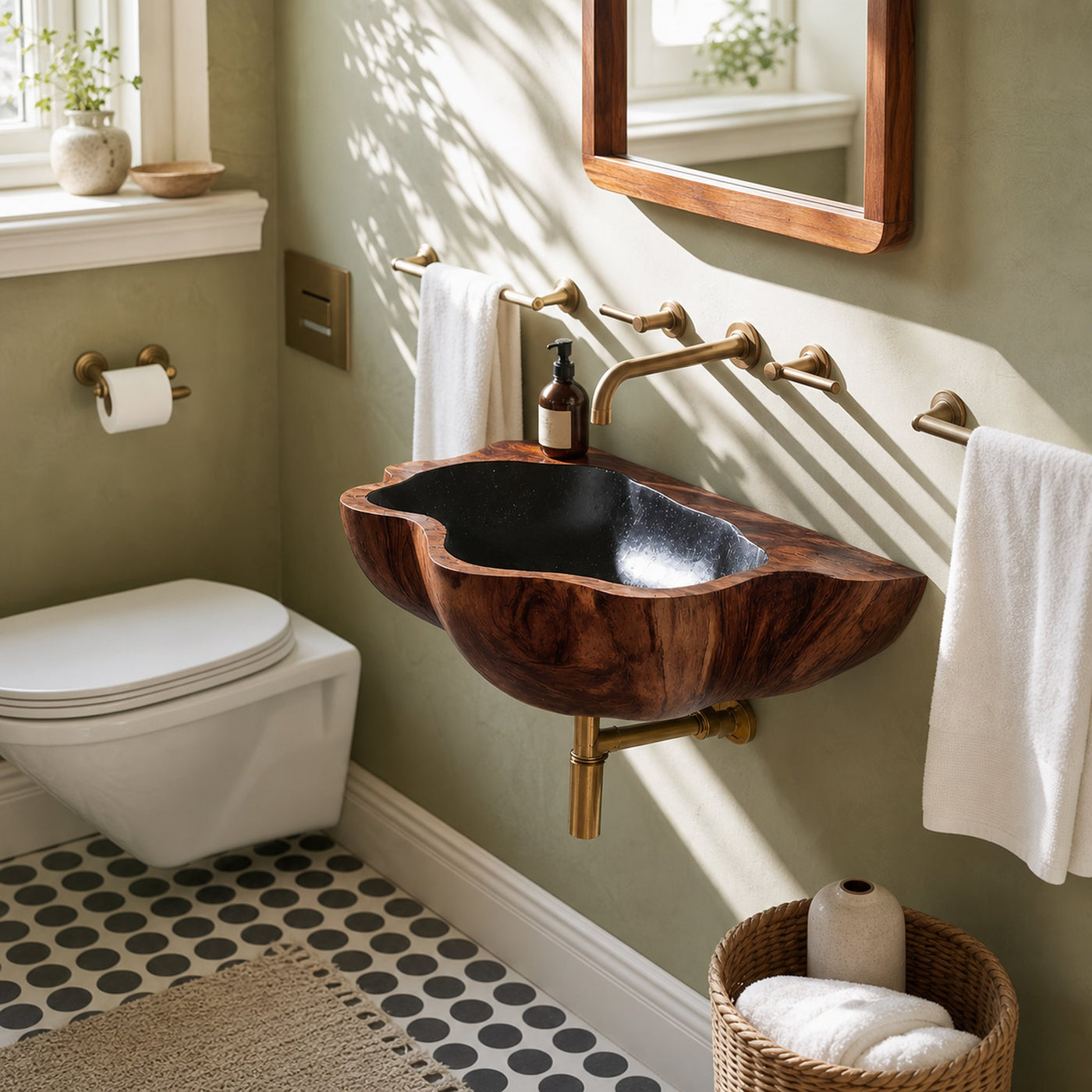 Mid Century Solid Wood Vanity Sink For Stylish Bathroom Decor - product view 7