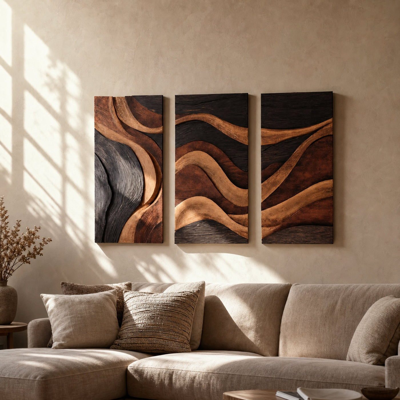 Mid Century Wall Art Sculpture For Entryway And Home