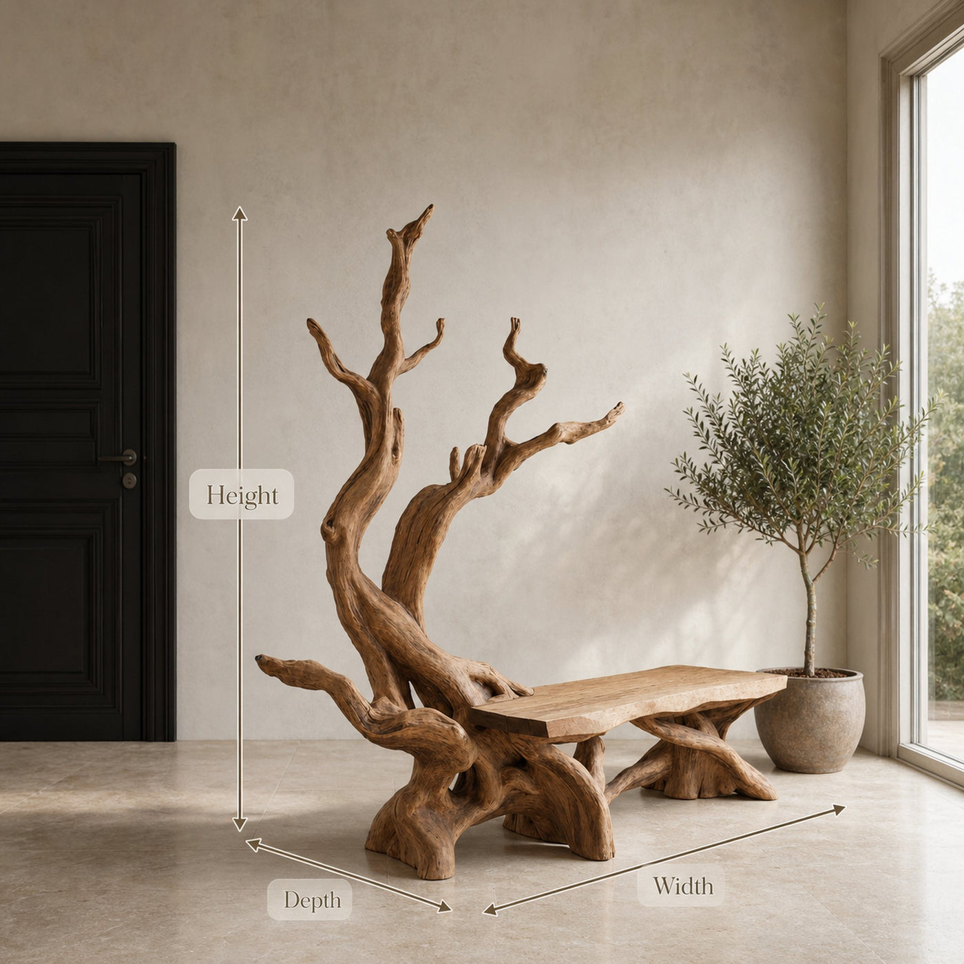 Mid Century Wooden Bench For Versatile Indoor Bench Solutions - product view 8