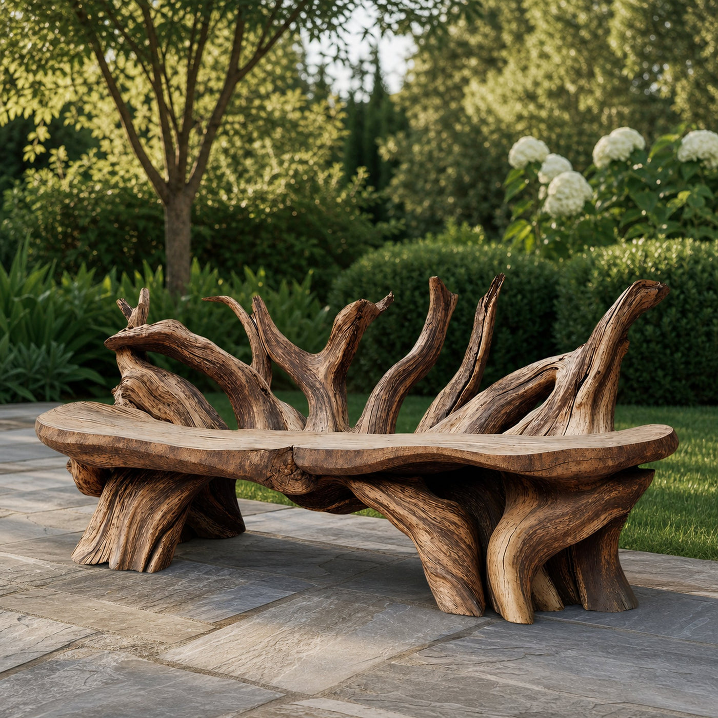 Mid Century Wooden Bench Outdoor Decor For Sleek Exteriors - product view 6