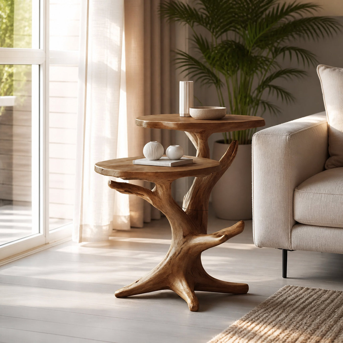 Mid Century Wooden End Table For Furniture Decor Elegant Living Room - product view 6