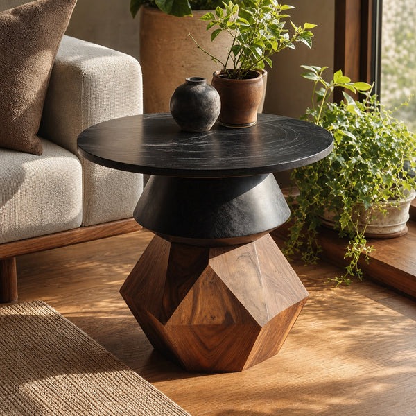 Mid Century Wooden Side Table For Entryway Design Refresh