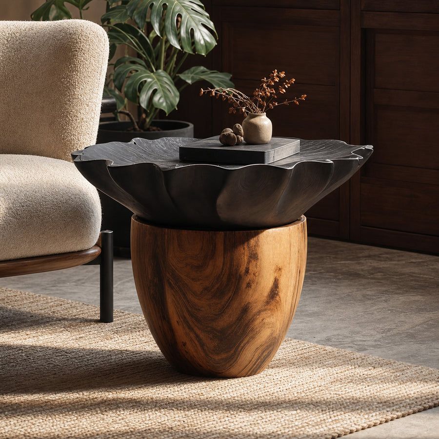 Mid Century Wooden Side Table For Modern Lounge Decor