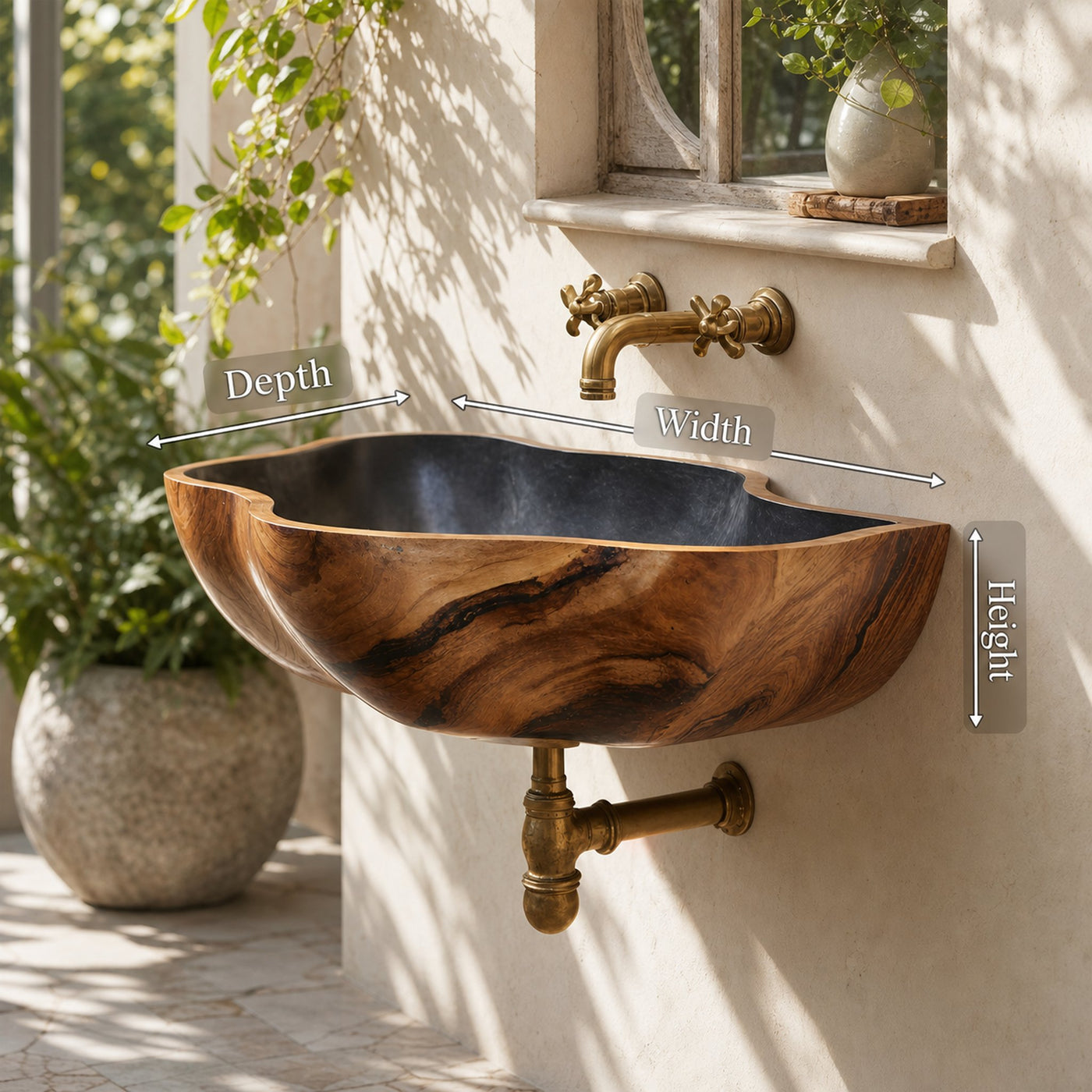 Mid Century Wooden Vanity Sink For Bathroom Decor And Furniture - product view 8
