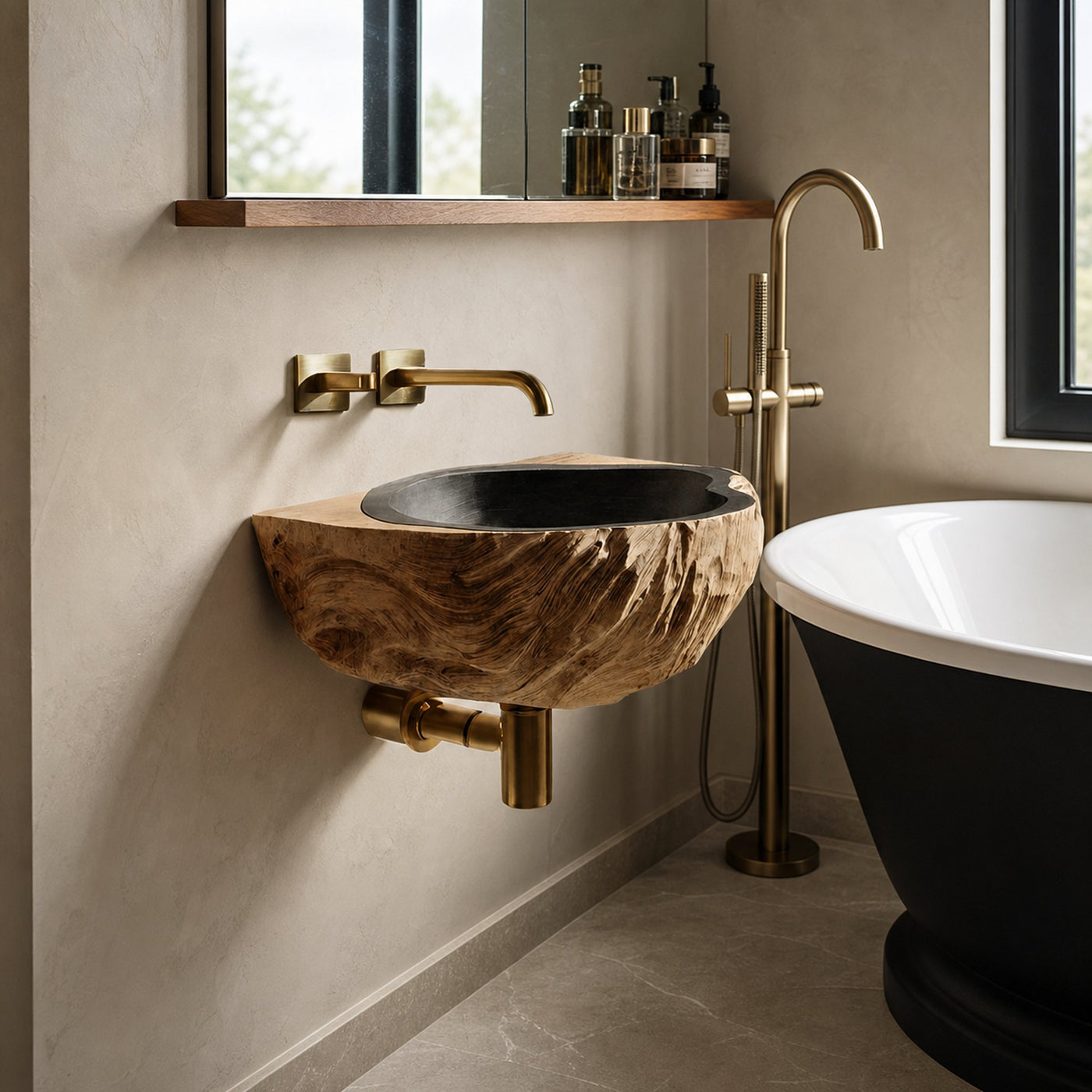 Mid Century Wooden Vanity Sink For Bathroom Furniture Design - product view 6