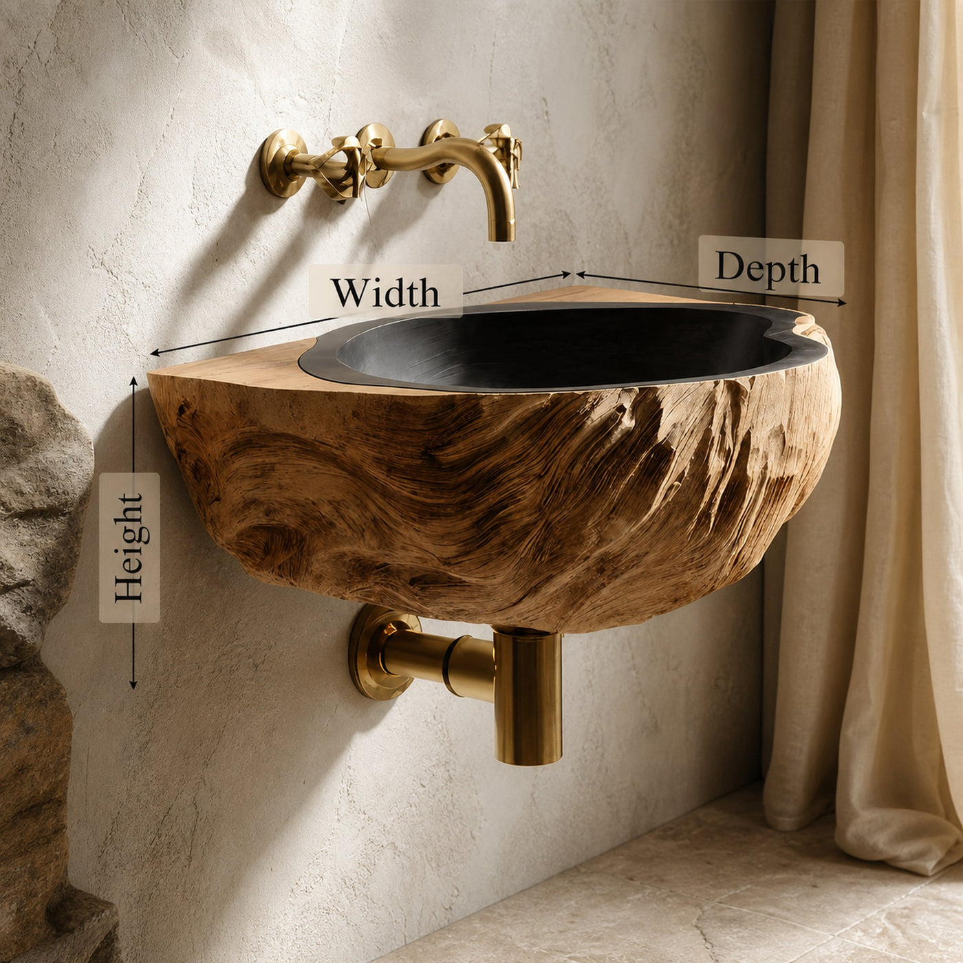 Mid Century Wooden Vanity Sink For Bathroom Furniture Design - product view 8