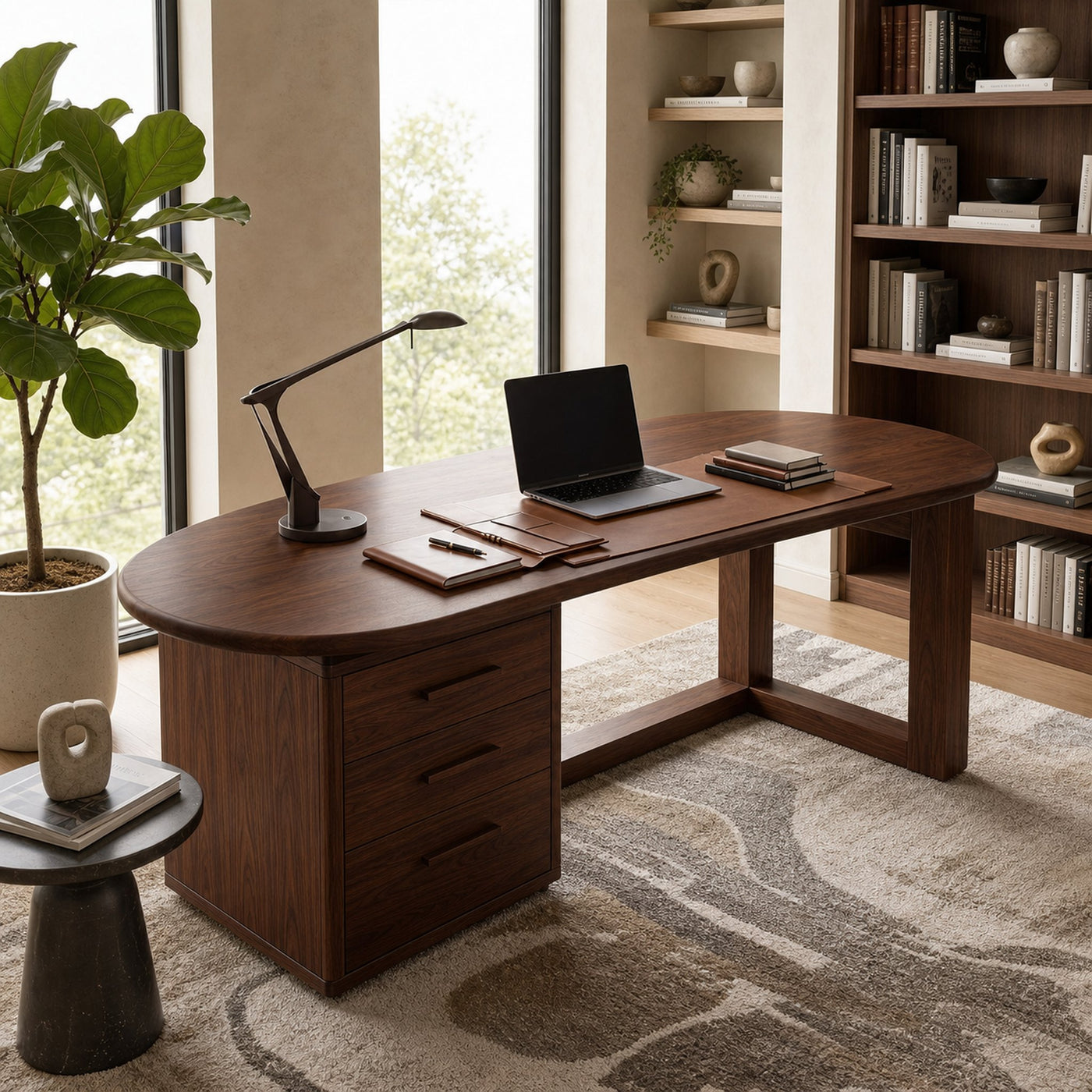 Mid Century Work Desk For Study Room - product view 6