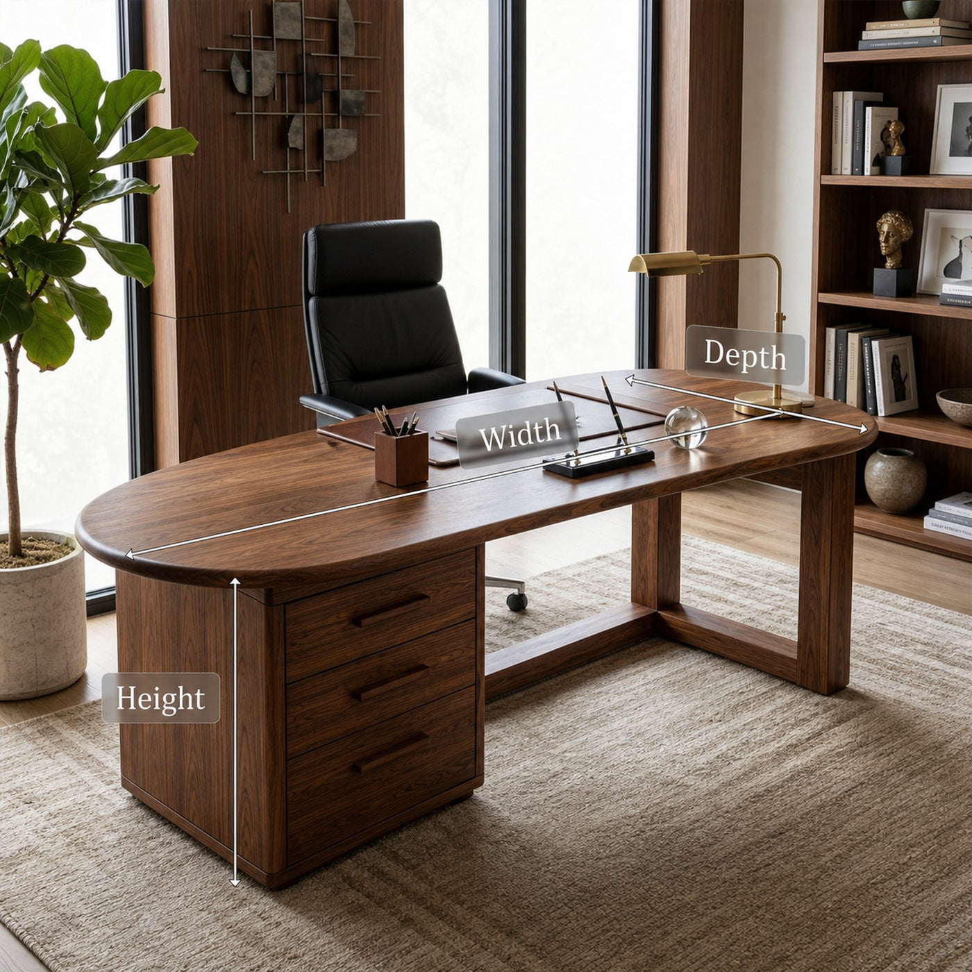 Mid Century Work Desk For Study Room - product view 8