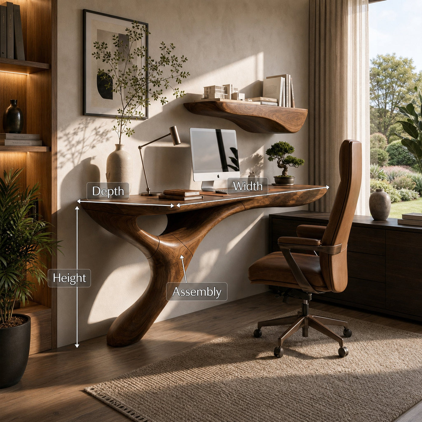 Mid Century Writing Desk For Home Office - product view 8