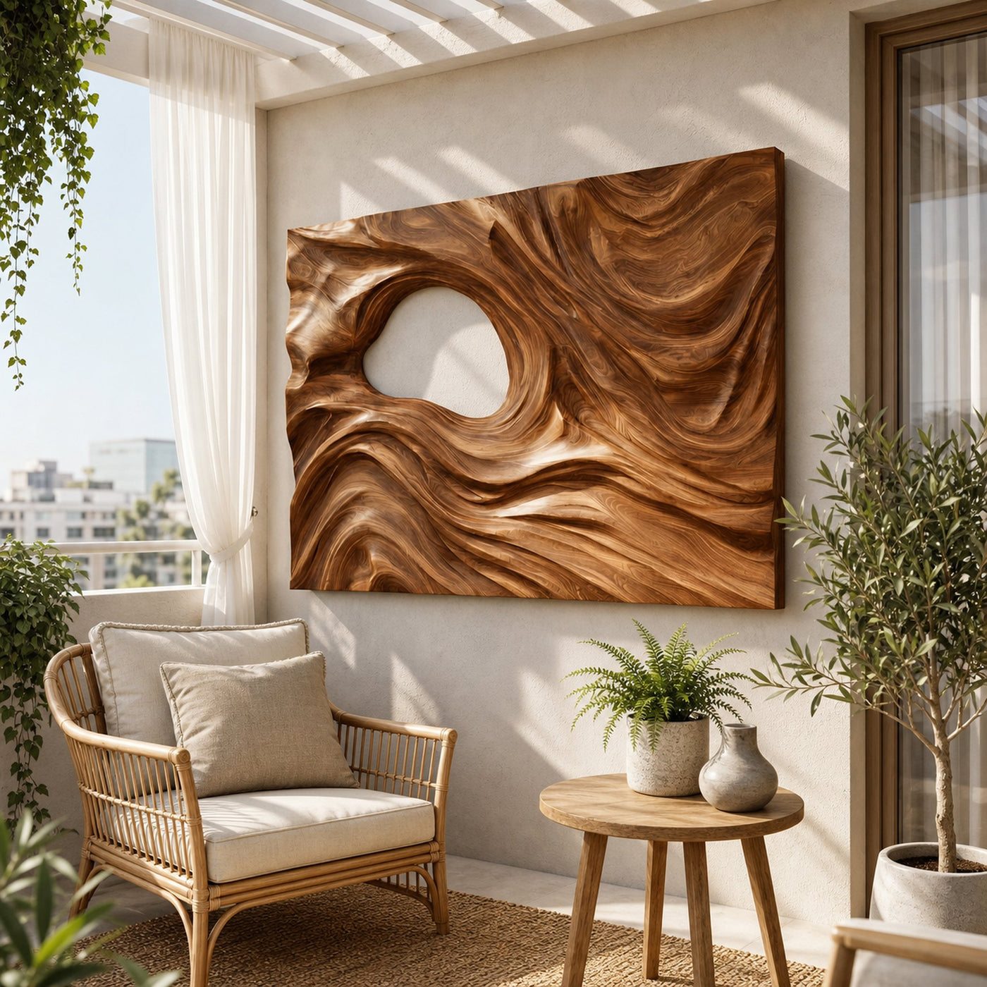 Minimalist Abstract Silhouette Wall Art Panel For Bedroom