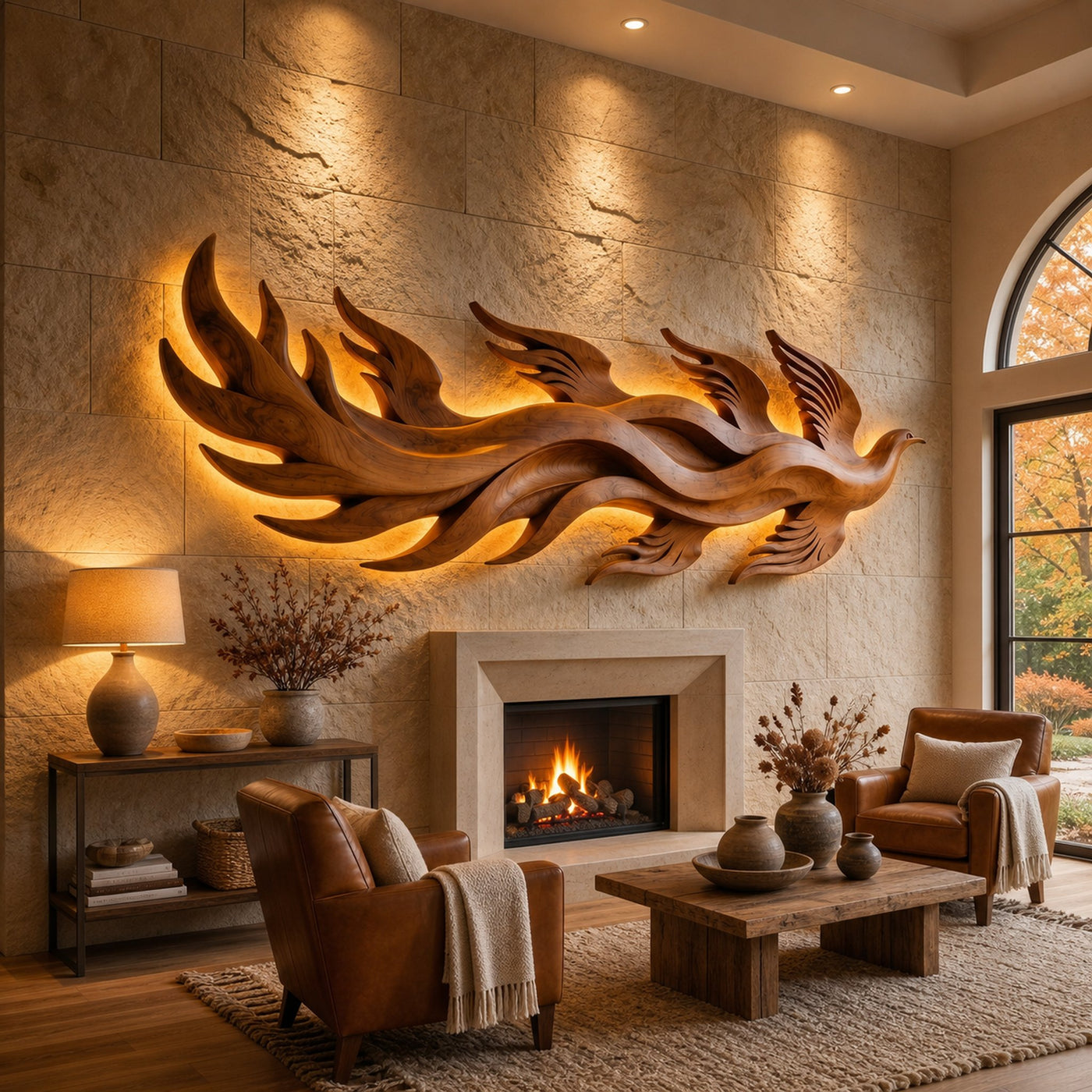 Minimalist Dimensional Wall Art For Luxury Suite Interior