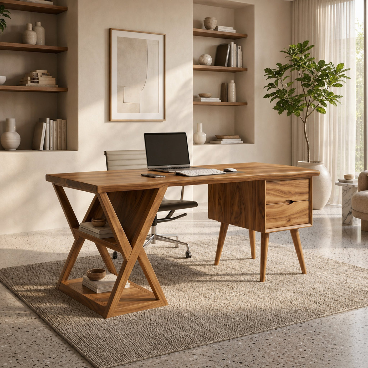 Minimalist Executive Desk Creative Office