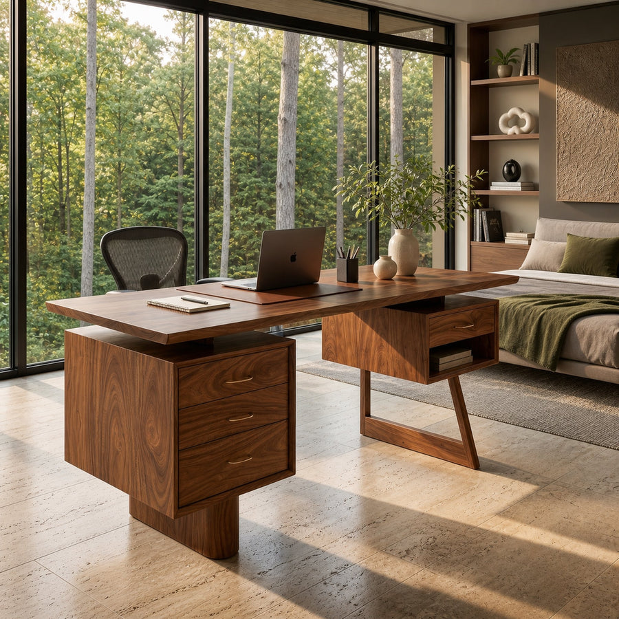 Minimalist Executive Desk Home Workspace