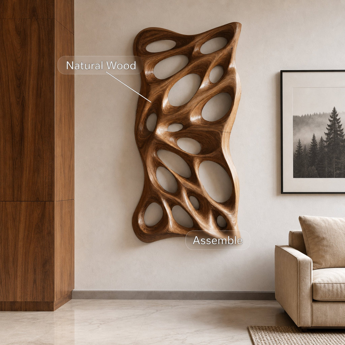 Minimalist Handcrafted Wall Art For Living Room Decor - product view 6