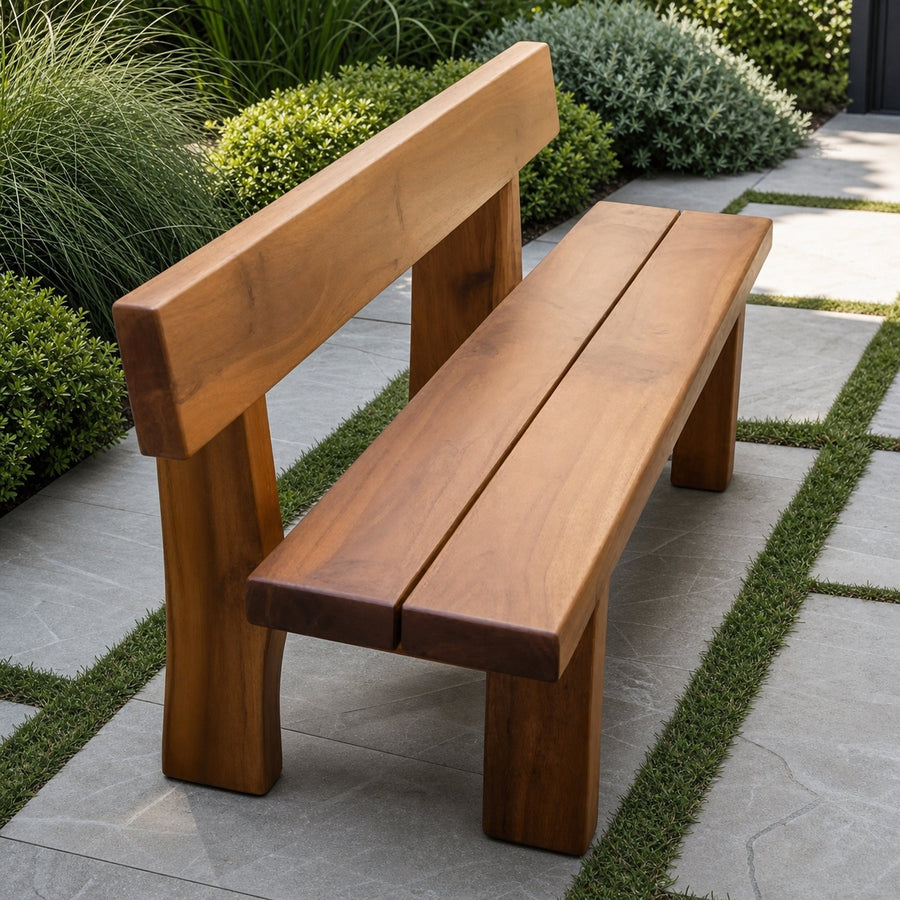 Minimalist Outdoor Garden Bench For Patio Balcony Courtyard