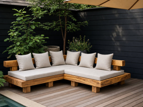 Minimalist Outdoor Sofa Set For Patio Garden And Poolside